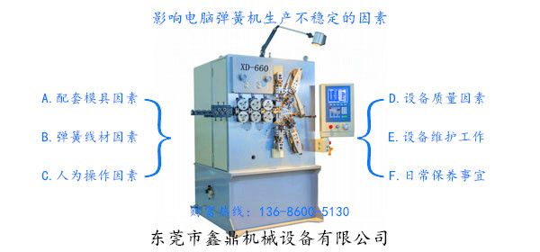 影響電腦彈簧機生產不穩(wěn)定的因素 影響電腦彈簧機生產不穩(wěn)定的因素